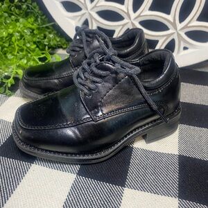 Kids Drexlite Classic Black Lace-Up Dress‎ Shoes
